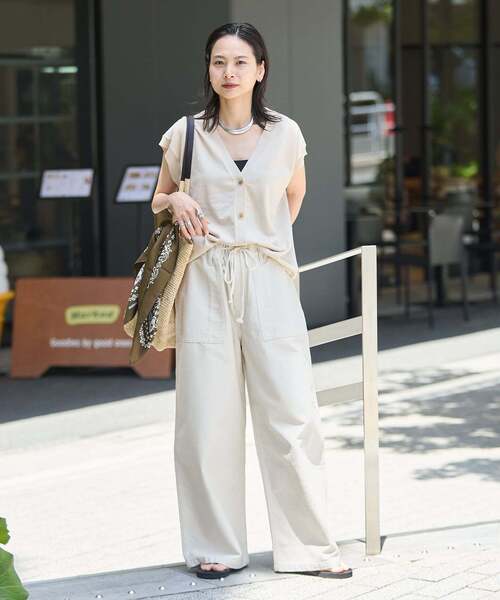 JOURNAL STANDARD（ジャーナルスタンダード）の「《追加3》EASY Utility パンツ（その他パンツ・レディース・ベージュ/カーキ/ホワイト・36/38）」の9枚目の写真
