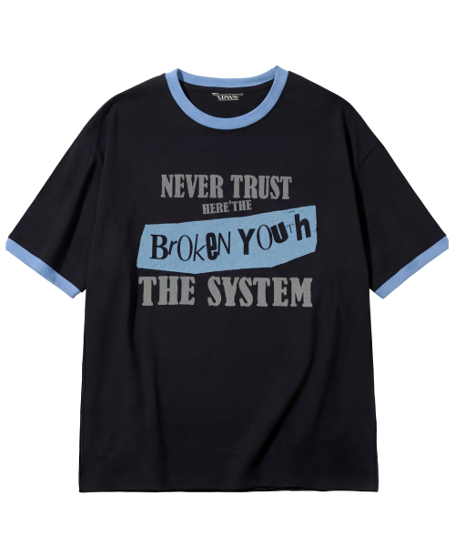 IDWS(アイドンワナセル)の「Broken Ringer T-Shirt Black(Tシャツ/カットソー・レディース・その他・0/1/2)」の2枚目の写真