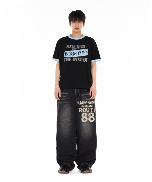 IDWS(アイドンワナセル)の「Broken Ringer T-Shirt Black(Tシャツ/カットソー・レディース・その他・0/1/2)」の7枚目の写真