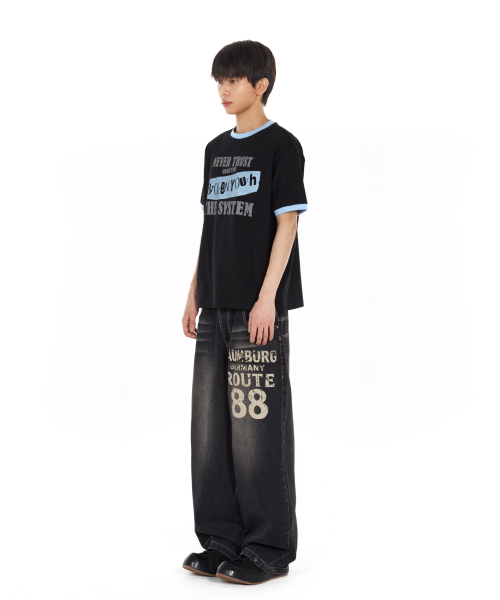 IDWS(アイドンワナセル)の「Broken Ringer T-Shirt Black(Tシャツ/カットソー・レディース・その他・0/1/2)」の9枚目の写真