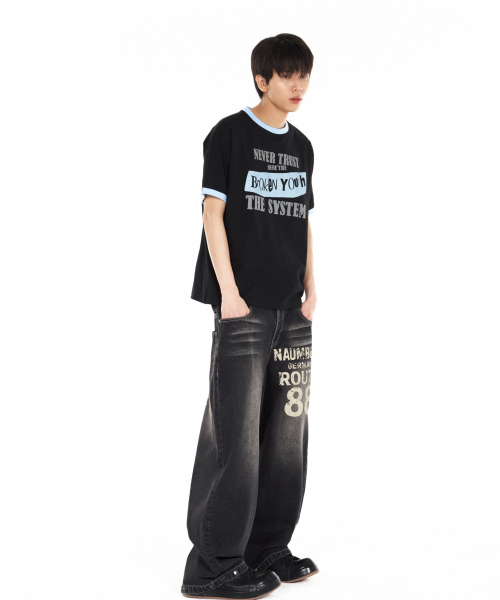 IDWS(アイドンワナセル)の「Broken Ringer T-Shirt Black(Tシャツ/カットソー・レディース・その他・0/1/2)」の13枚目の写真