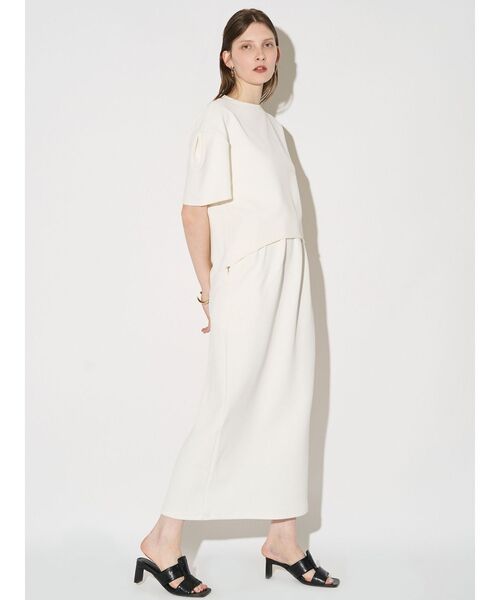 ELENDEEK(エレンディーク)の「2WAYジャージースカート(スカート・レディース・ブラック/オフホワイト・02/01)」の16枚目の写真