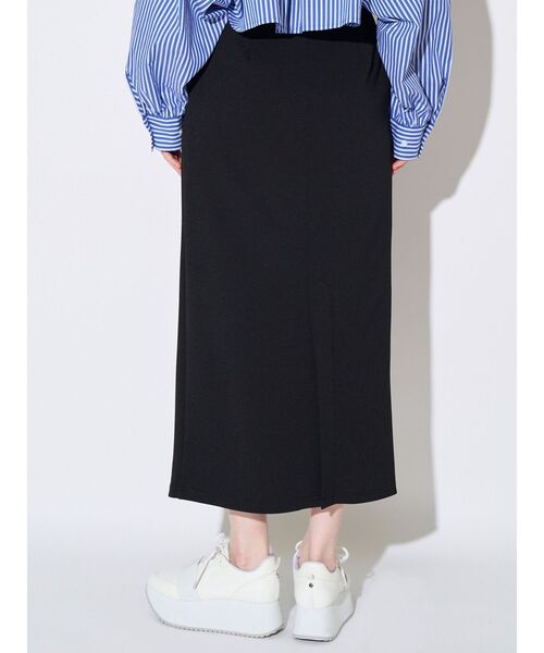 ELENDEEK(エレンディーク)の「2WAYジャージースカート(スカート・レディース・ブラック/オフホワイト・02/01)」の10枚目の写真