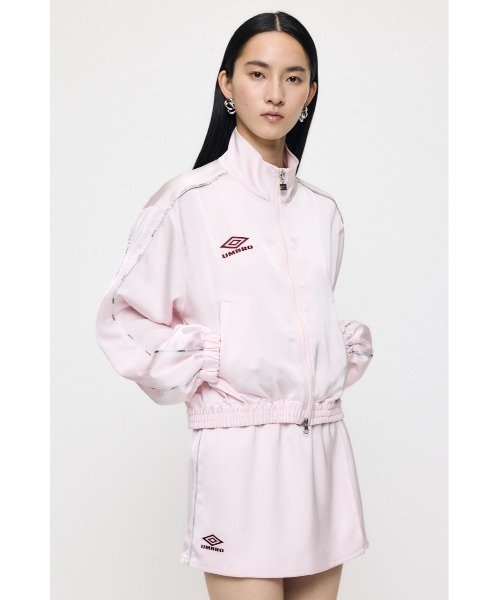 MOUSSY(マウジー)の「U/M SATIN トラックジャケット(その他アウター・レディース・ネイビー/ライトピンク・FREE)」の7枚目の写真
