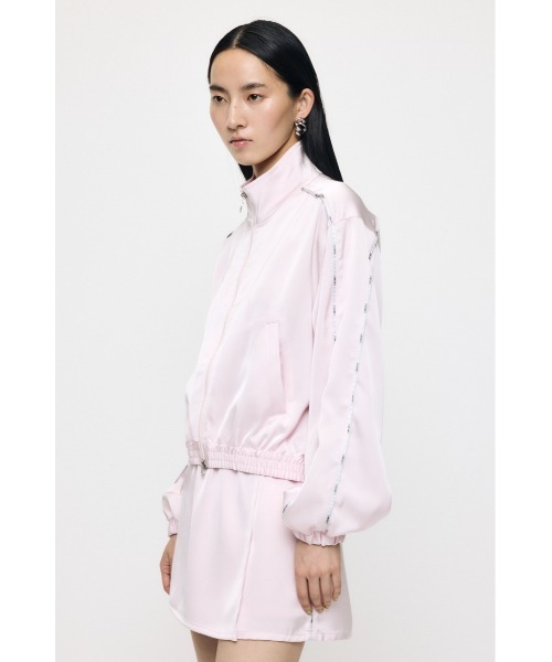 MOUSSY(マウジー)の「U/M SATIN トラックジャケット(その他アウター・レディース・ネイビー/ライトピンク・FREE)」の8枚目の写真