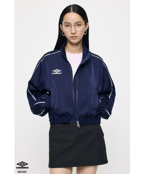 MOUSSY(マウジー)の「U/M SATIN トラックジャケット(その他アウター・レディース・ネイビー/ライトピンク・FREE)」の10枚目の写真