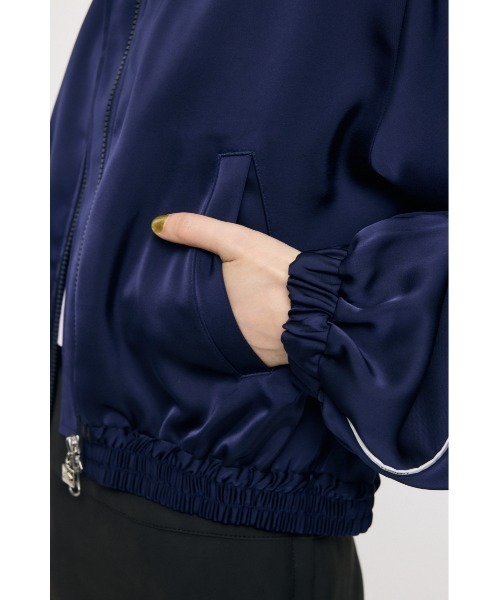 MOUSSY(マウジー)の「U/M SATIN トラックジャケット(その他アウター・レディース・ネイビー/ライトピンク・FREE)」の21枚目の写真