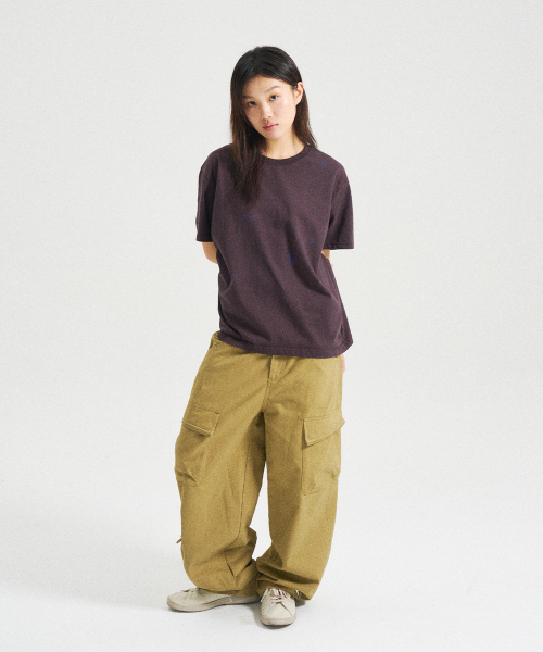 SLOWACID（スローアシッド）の「ウォッシュドスタンプ半袖Tシャツ[ダークパープル]（Tシャツ/カットソー・レディース・その他・SMALL/MEDIUM/LARGE/X-LARGE）」の5枚目の写真