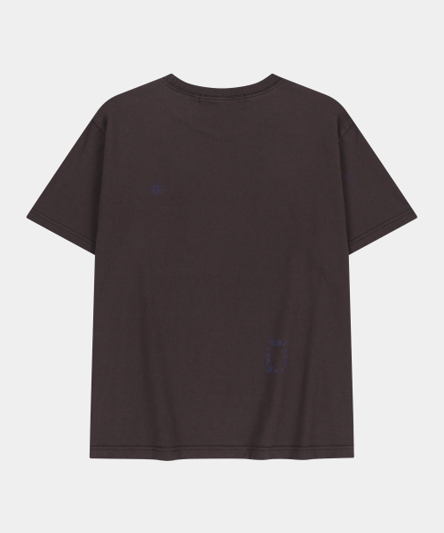 SLOWACID（スローアシッド）の「ウォッシュドスタンプ半袖Tシャツ[ダークパープル]（Tシャツ/カットソー・レディース・その他・SMALL/MEDIUM/LARGE/X-LARGE）」の6枚目の写真