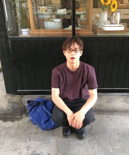 SLOWACID（スローアシッド）の「ウォッシュドスタンプ半袖Tシャツ[ダークパープル]（Tシャツ/カットソー・レディース・その他・SMALL/MEDIUM/LARGE/X-LARGE/X-SMALL）」の2枚目の写真
