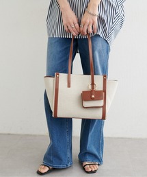 natural couture（ナチュラルクチュール）の「【LARUTA】ミニポーチ付きエルガリートート（トートバッグ）」