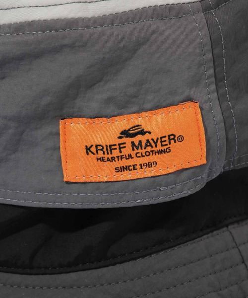 KRIFF MAYER（クリフメイヤー）の「KRIFF MAYER 配色切り替え アドベンチャーハット（ハット・メンズ・ネイビー/ベージュ/ブラック・FREE）」の8枚目の写真