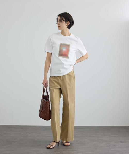 SALON adam et rope'(サロン アダム エ ロペ)の「【PAUL KLEE by SALON】プリントコンパクトT(Tシャツ/カットソー・レディース・ホワイト系その他2/ホワイト系その他/ホワイト・FREE)」の10枚目の写真