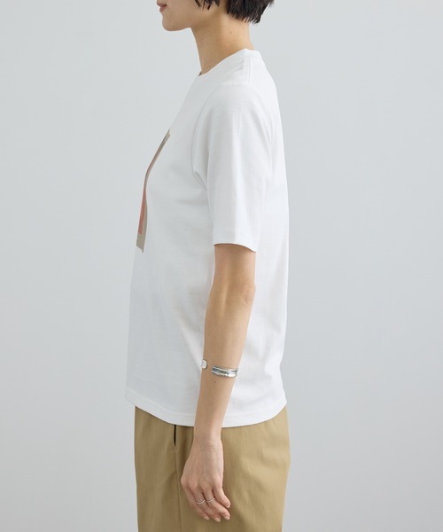 SALON adam et rope'(サロン アダム エ ロペ)の「【PAUL KLEE by SALON】プリントコンパクトT(Tシャツ/カットソー・レディース・ホワイト系その他2/ホワイト系その他/ホワイト・FREE)」の6枚目の写真
