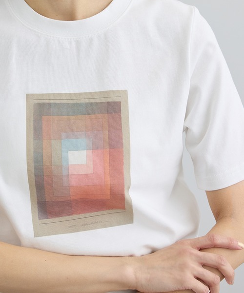SALON adam et rope'(サロン アダム エ ロペ)の「【PAUL KLEE by SALON】プリントコンパクトT(Tシャツ/カットソー・レディース・ホワイト系その他2/ホワイト系その他/ホワイト・FREE)」の18枚目の写真