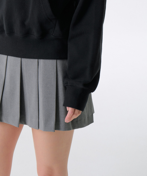 MUSINSA STANDARD WOMAN（ムシンサスタンダードウーマン）の「ウィメンズリラックスドストリングハーフジップスウェットシャツ[ブラック]（スウェット・レディース・その他・SMALL/LARGE/MEDIUM/X-SMALL）」の5枚目の写真