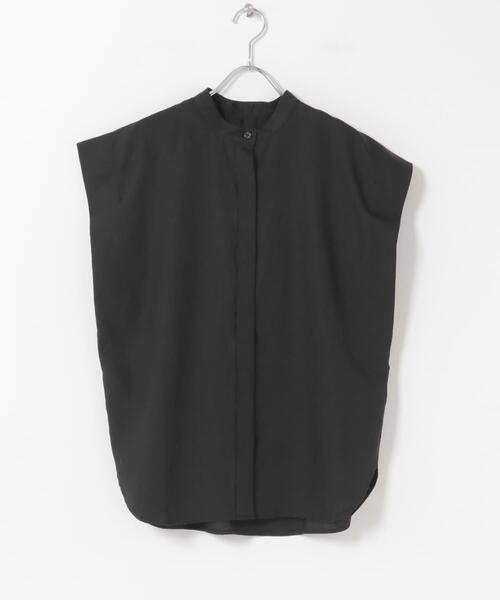 ITEMS URBANRESEARCH(アイテムズ アーバンリサーチ)の「リネン混タックフレンチスリーブシャツ(シャツ/ブラウス・レディース・ブラック/ホワイト/ライトブルー/カーキ・FREE)」の8枚目の写真