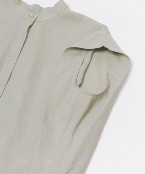 ITEMS URBANRESEARCH(アイテムズ アーバンリサーチ)の「リネン混タックフレンチスリーブシャツ(シャツ/ブラウス・レディース・ブラック/ホワイト/ライトブルー/カーキ・FREE)」の18枚目の写真