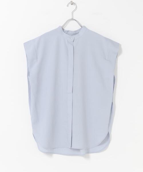 ITEMS URBANRESEARCH(アイテムズ アーバンリサーチ)の「リネン混タックフレンチスリーブシャツ(シャツ/ブラウス・レディース・ブラック/ホワイト/ライトブルー/カーキ・FREE)」の12枚目の写真