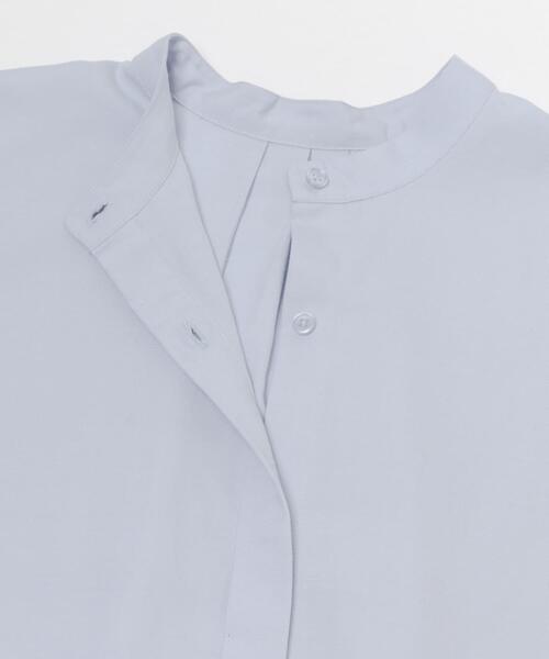 ITEMS URBANRESEARCH(アイテムズ アーバンリサーチ)の「リネン混タックフレンチスリーブシャツ(シャツ/ブラウス・レディース・ブラック/ホワイト/ライトブルー/カーキ・FREE)」の13枚目の写真