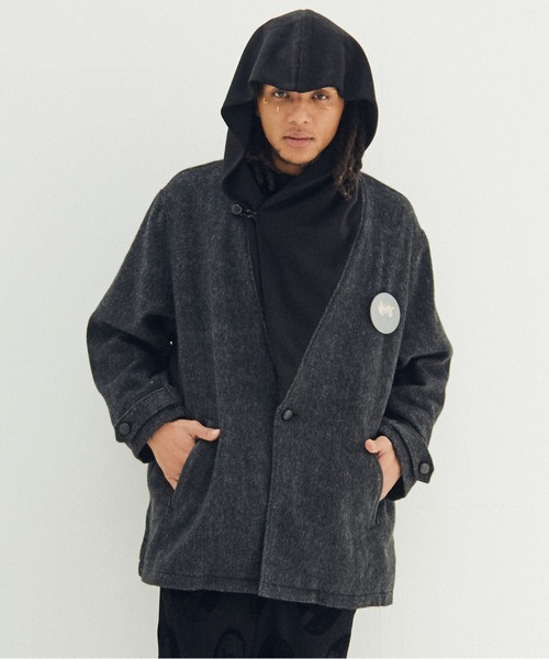 STOF(ストフ)の「Anarchy Shawl Short Coat(その他アウター・メンズ・ブラック/グレー・M/S)」の1枚目の写真