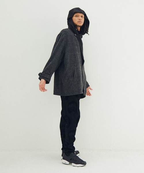 STOF(ストフ)の「Anarchy Shawl Short Coat(その他アウター・メンズ・ブラック/グレー・M/S)」の5枚目の写真
