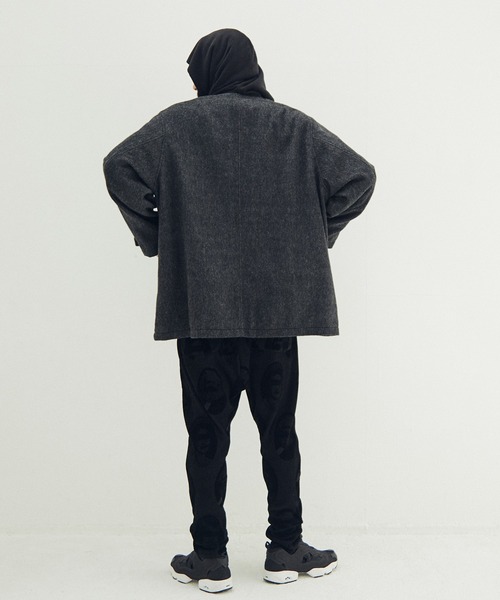 STOF(ストフ)の「Anarchy Shawl Short Coat(その他アウター・メンズ・ブラック/グレー・M/S)」の6枚目の写真