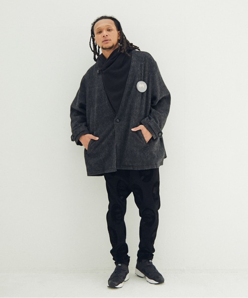 STOF(ストフ)の「Anarchy Shawl Short Coat(その他アウター・メンズ・ブラック/グレー・M/S)」の7枚目の写真