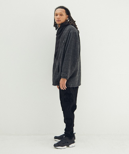 STOF(ストフ)の「Anarchy Shawl Short Coat(その他アウター・メンズ・ブラック/グレー・M/S)」の8枚目の写真