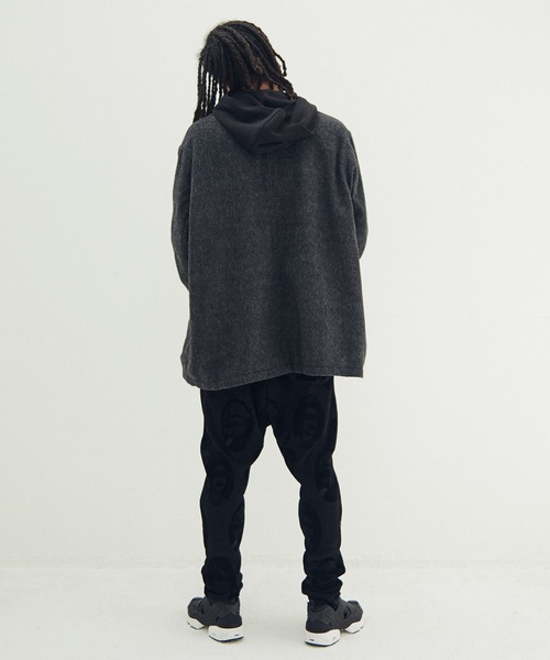 STOF(ストフ)の「Anarchy Shawl Short Coat(その他アウター・メンズ・ブラック/グレー・M/S)」の9枚目の写真