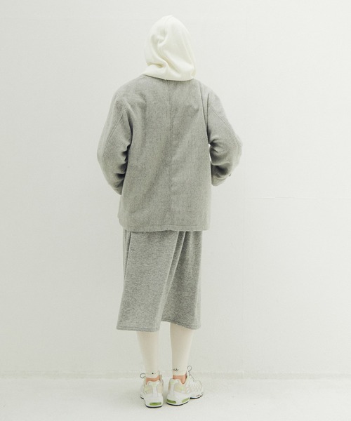 STOF(ストフ)の「Anarchy Shawl Short Coat(その他アウター・メンズ・ブラック/グレー・M/S)」の13枚目の写真