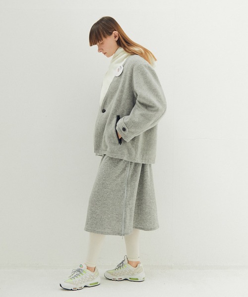 STOF(ストフ)の「Anarchy Shawl Short Coat(その他アウター・メンズ・ブラック/グレー・M/S)」の15枚目の写真