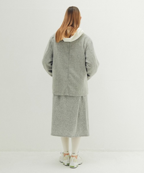 STOF(ストフ)の「Anarchy Shawl Short Coat(その他アウター・メンズ・ブラック/グレー・M/S)」の16枚目の写真