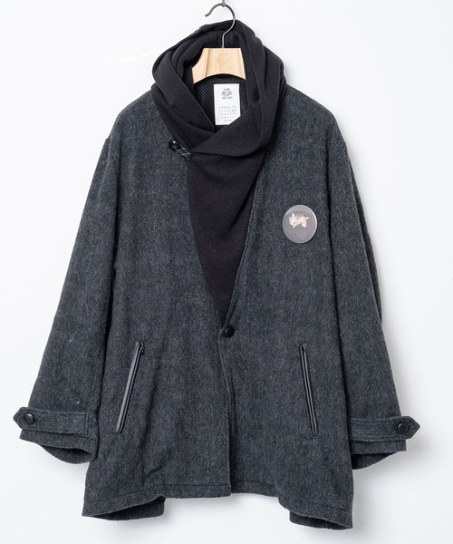 STOF(ストフ)の「Anarchy Shawl Short Coat(その他アウター・メンズ・ブラック/グレー・M/S)」の17枚目の写真