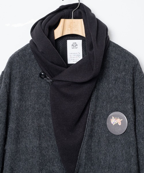 STOF(ストフ)の「Anarchy Shawl Short Coat(その他アウター・メンズ・ブラック/グレー・M/S)」の19枚目の写真