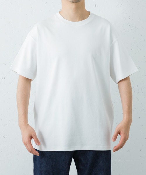 BROOKS BROTHERS（ブルックスブラザーズ）の「BROOKS BROTHERS　KNT TONAL GF T-SHIRTS（Tシャツ/カットソー・メンズ・ホワイト/ネイビー/ブラック・X-LARGE/LARGE/MEDIUM）」の4枚目の写真