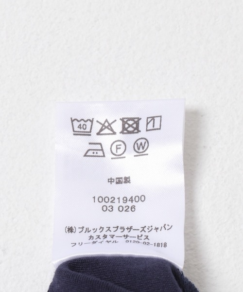 BROOKS BROTHERS（ブルックスブラザーズ）の「BROOKS BROTHERS　KNT TONAL GF T-SHIRTS（Tシャツ/カットソー・メンズ・ホワイト/ネイビー/ブラック・X-LARGE/LARGE/MEDIUM）」の13枚目の写真