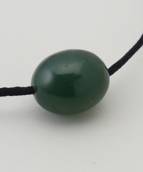 ANNIKA INEZ(アニカイネズ)の「【ANNIKA INEZ/ アニカ イネズ】 Small Stone Ellipse Necklace(ネックレス・レディース・グリーン・FREE)」の4枚目の写真