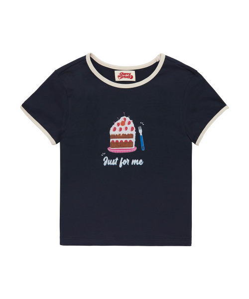 CHERRY DRIVER(チェリードライバー)の「ジャストフォーミー クロップTシャツ - チェリーケーキエディション(Tシャツ/カットソー・レディース・その他・FREE)」の1枚目の写真