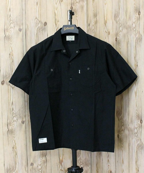 TopIsm(トップイズム)の「PLAIN NC SHIRT(シャツ/ブラウス・メンズ・ブラック・XL/L/M)」の1枚目の写真