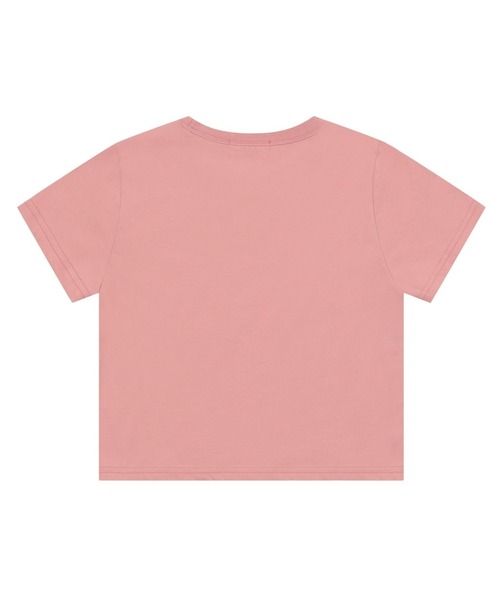 MUCENT(ムセント)の「A'GEM/9 × .kom 『MUCENT/ムセント』 HEART LETTERING HALF TEE/ハートレタリング半袖Tシャツ(Tシャツ/カットソー・レディース・ピンク/ブラック×ホワイト/ライトブルー/ブラック×レッド・S)」の13枚目の写真