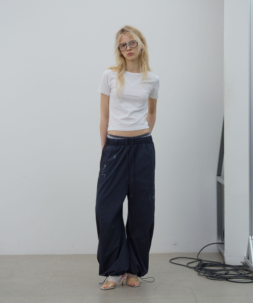LCDC TM(エルシーディーシーティーエム)の「DOUBLE LAYER V-NECK TOP (WHITE)(Tシャツ/カットソー・レディース・その他・MEDIUM/SMALL)」の4枚目の写真