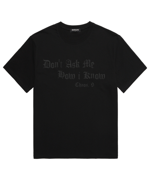BARIGATE（バリゲート）の「[企画]FRONT WORD シグネチャー 半袖Tシャツ (BS043) ブラック（Tシャツ/カットソー・メンズ・その他・SMALL/MEDIUM/LARGE/X-LARGE/XX-LARGE）」の3枚目の写真