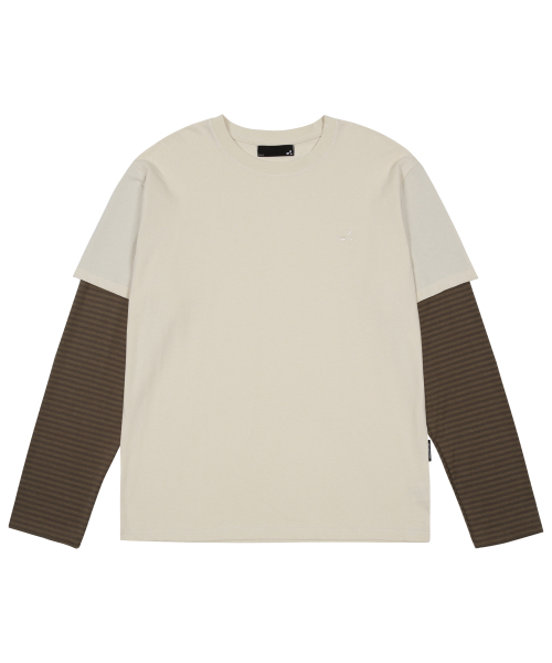 BP2 DISORDER(ビーピーツーディスオーダー)の「レイヤードストライプTシャツイエロー(Tシャツ/カットソー・レディース・その他・3(L)/2(M))」の1枚目の写真