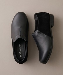 【本革】クッション入りレザースリッポン