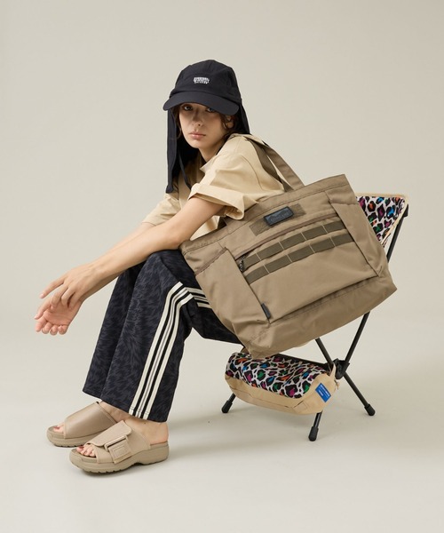 Overland(オーバーランド)の「【OverLand EQUIPMENT/オーバーランドイクイップメント】 TOTEBAG /トートバッグ/PC収納 大容量 トラベル /OL-256003(トートバッグ・メンズ・ブラック/ベージュ/カーキ・フリー)」の16枚目の写真