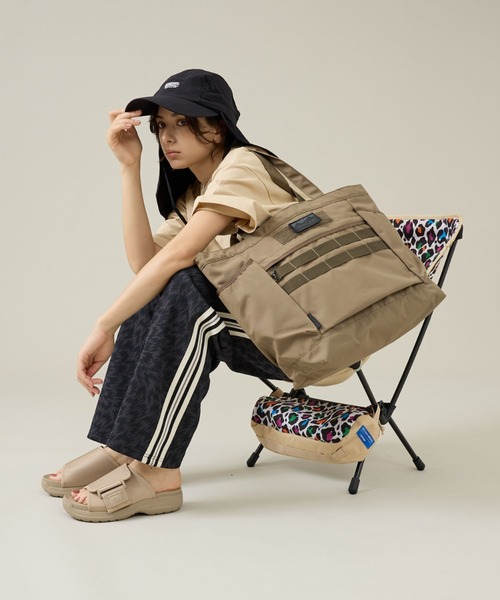 Overland(オーバーランド)の「【OverLand EQUIPMENT/オーバーランドイクイップメント】 TOTEBAG /トートバッグ/PC収納 大容量 トラベル /OL-256003(トートバッグ・メンズ・ブラック/ベージュ/カーキ・フリー)」の18枚目の写真