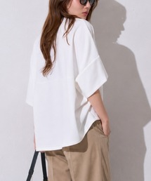【初秋にも使える新色登場】5分袖オーバーサイズTシャツ