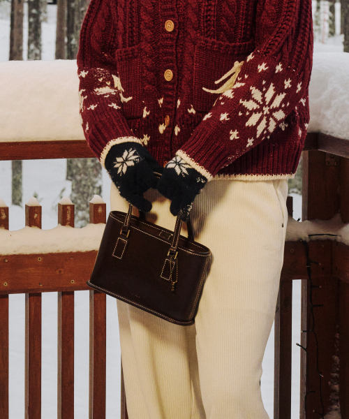 FOLNUA（フォルニュア）の「MINI BOROUGH BAG - STITCH [4COLOR]（トートバッグ・レディース・ブラック/ブラウン/キャメル・FREE）」の7枚目の写真