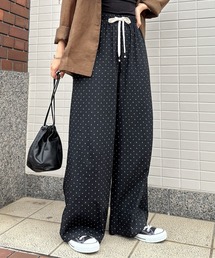 ISOOK | 【ISOOK / アイスー】ドットイージーパンツ / リラックスパンツ 柄パンツ 水玉 ZOZOTOWN限定(その他パンツ)